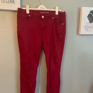 Michael Kors cranberry denim jeans